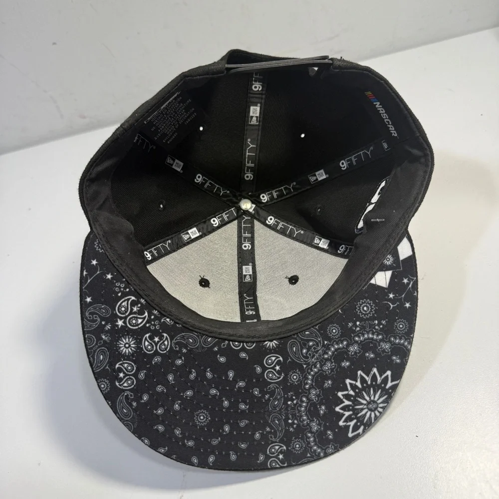 New Era TrackHouse NASCAR Cap Hat Snap Back Blue Black Skull 99 Logo